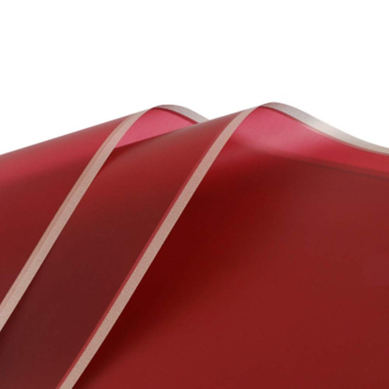 BBJ WRAPS Waterproof Floral Wrapping Paper Sheets Fresh Flowers Bouquet Gift Packaging Korean Florist Supplies, 20 Sheets (Red) - Image 1